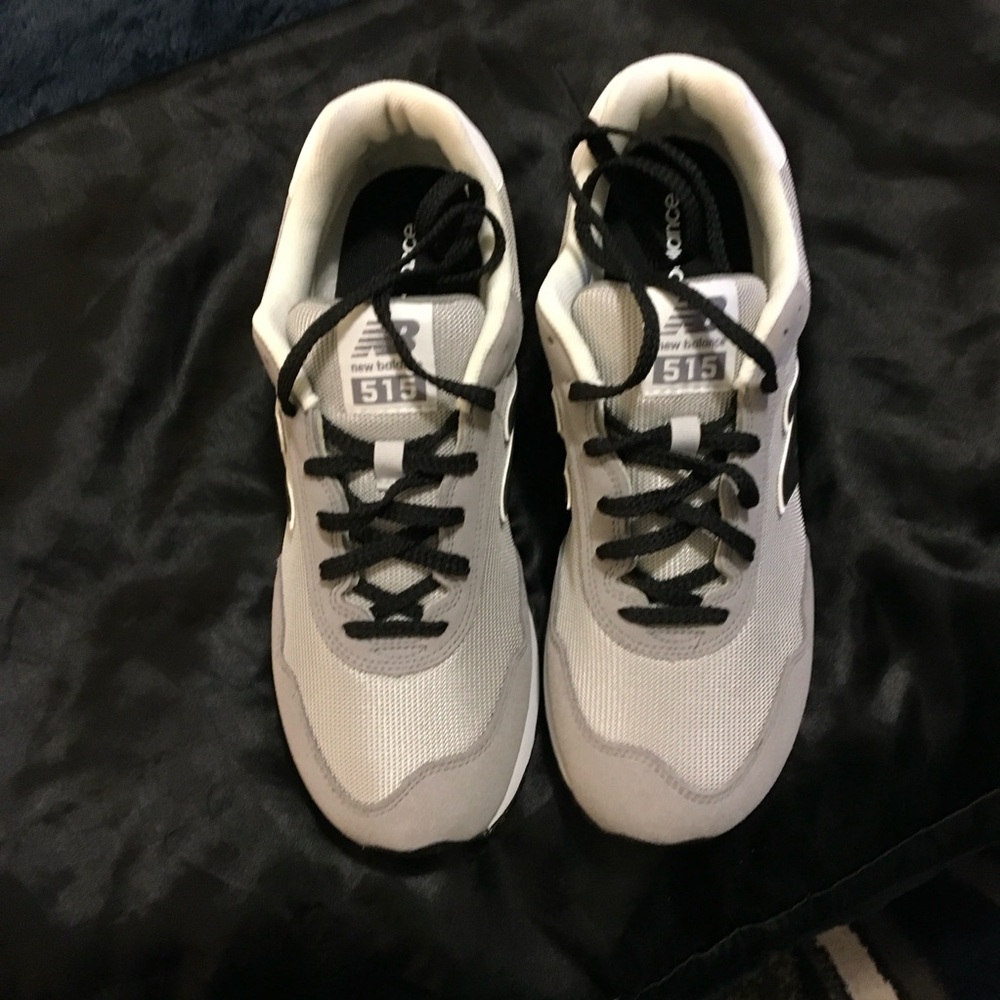 New Balance Light Gray and Black Sneakers